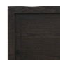 vidaXL Estante pared madera roble tratada marrón oscuro 160x40x(2-4)cm vidaXL Estante pared madera roble tratada marrón oscuro 160x40x(2-4)cm