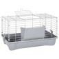 vidaXL Jaula para hámster polipropileno y metal gris 58x32x31 cm vidaXL Jaula para hámster polipropileno y metal gris 58x32x31 cm