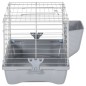 vidaXL Jaula para hámster polipropileno y metal gris 58x32x31 cm vidaXL Jaula para hámster polipropileno y metal gris 58x32x31 cm