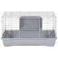 vidaXL Jaula para hámster polipropileno y metal gris 58x32x31 cm vidaXL Jaula para hámster polipropileno y metal gris 58x32x31 cm