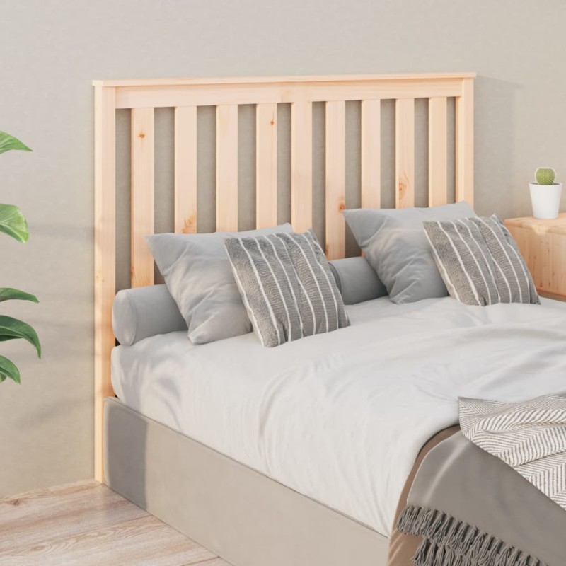 vidaXL Cabecero de cama madera maciza de pino 146x6x101 cm vidaXL Cabecero de cama madera maciza de pino 146x6x101 cm
