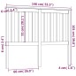 vidaXL Cabecero de cama madera maciza de pino 146x6x101 cm vidaXL Cabecero de cama madera maciza de pino 146x6x101 cm