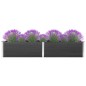 vidaXL Arriate de WPC gris 200x100x54 cm vidaXL Arriate de WPC gris 200x100x54 cm