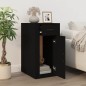 vidaXL Armario de escritorio madera contrachapada negro 40x49x75 cm