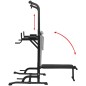 vidaXL Máquina de musculación Power Tower con banco de abdominales vidaXL Máquina de musculación Power Tower con banco de abdominales