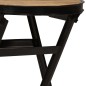 vidaXL Escritorio y taburete plegable madera maciza mango 115x50x76 vidaXL Escritorio y taburete plegable madera maciza mango 115x50x76