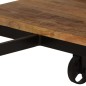 vidaXL Escritorio y taburete plegable madera maciza mango 115x50x76 vidaXL Escritorio y taburete plegable madera maciza mango 115x50x76