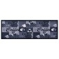 vidaXL Alfombra de cocina lavable Coffee azul 60x180 cm