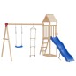 vidaXL Columpio con escalera de cuerda polietileno azul vidaXL Columpio con escalera de cuerda polietileno azul
