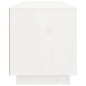 vidaXL Mueble de TV de madera maciza de pino blanco 100x34x40 cm