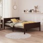 vidaXL Estructura de cama madera maciza pino marrón oscuro 160x200 cm vidaXL Estructura de cama madera maciza pino marrón oscuro 160x200 cm