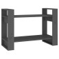 vidaXL Estantería/divisor de espacios madera pino gris 80x35x56,5 cm