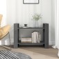 vidaXL Estantería/divisor de espacios madera pino gris 80x35x56,5 cm