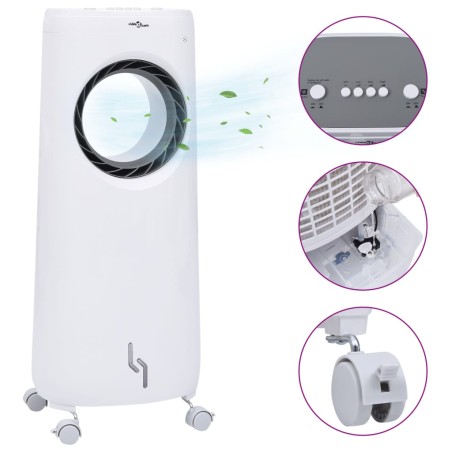 vidaXL Humidificador enfriador de aire móvil 2 en 1 80 W