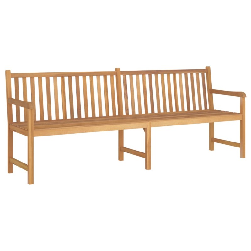 vidaXL Banco de jardín de madera maciza de teca 228 cm vidaXL Banco de jardín de madera maciza de teca 228 cm
