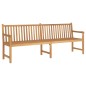 vidaXL Banco de jardín de madera maciza de teca 228 cm vidaXL Banco de jardín de madera maciza de teca 228 cm