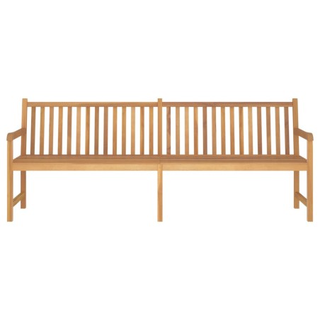 vidaXL Banco de jardín de madera maciza de teca 228 cm