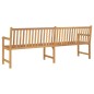 vidaXL Banco de jardín de madera maciza de teca 228 cm vidaXL Banco de jardín de madera maciza de teca 228 cm