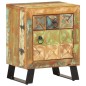 vidaXL Mesita de noche de madera maciza reciclada 40x30x50 cm