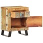 vidaXL Mesita de noche de madera maciza reciclada 40x30x50 cm