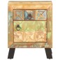 vidaXL Mesita de noche de madera maciza reciclada 40x30x50 cm