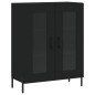 vidaXL Aparador de madera de ingeniería negro 69,5x34x90 cm vidaXL Aparador de madera de ingeniería negro 69,5x34x90 cm