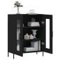 vidaXL Aparador de madera de ingeniería negro 69,5x34x90 cm vidaXL Aparador de madera de ingeniería negro 69,5x34x90 cm