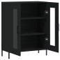 vidaXL Aparador de madera de ingeniería negro 69,5x34x90 cm vidaXL Aparador de madera de ingeniería negro 69,5x34x90 cm