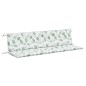 vidaXL Cojines banco jardín 2 uds tela estampado de hojas 200x50x7 cm vidaXL Cojines banco jardín 2 uds tela estampado de hojas 200x50x7 cm