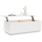 vidaXL Mesa de centro de madera maciza de pino blanco 100x50x35 cm vidaXL Mesa de centro de madera maciza de pino blanco 100x50x35 cm
