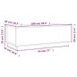 vidaXL Mesa de centro de madera maciza de pino blanco 100x50x35 cm vidaXL Mesa de centro de madera maciza de pino blanco 100x50x35 cm