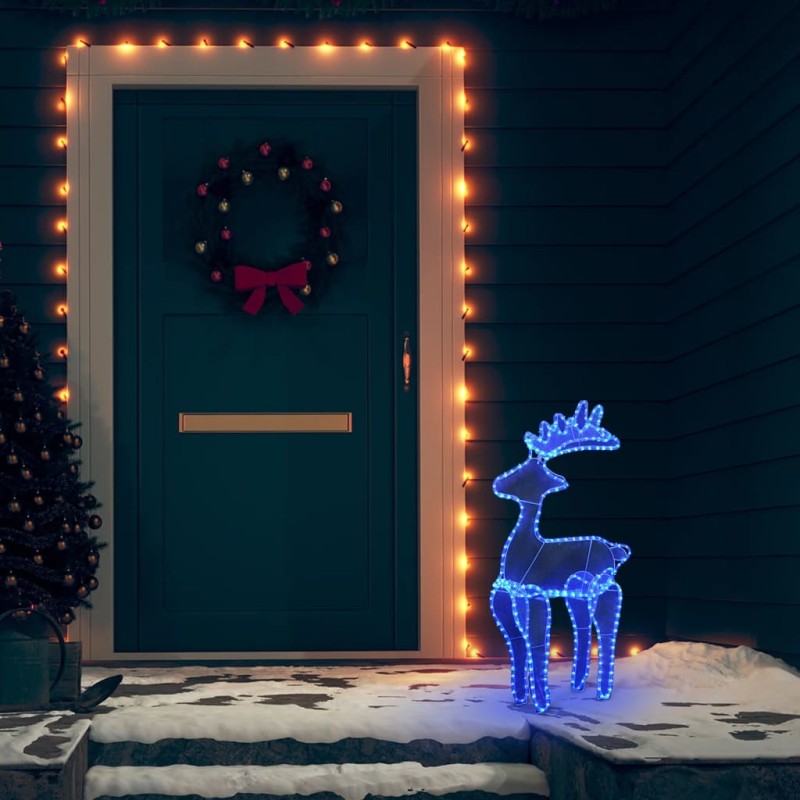 vidaXL Reno de Navidad con malla 306 LED 60x24x89 cm vidaXL Reno de Navidad con malla 306 LED 60x24x89 cm