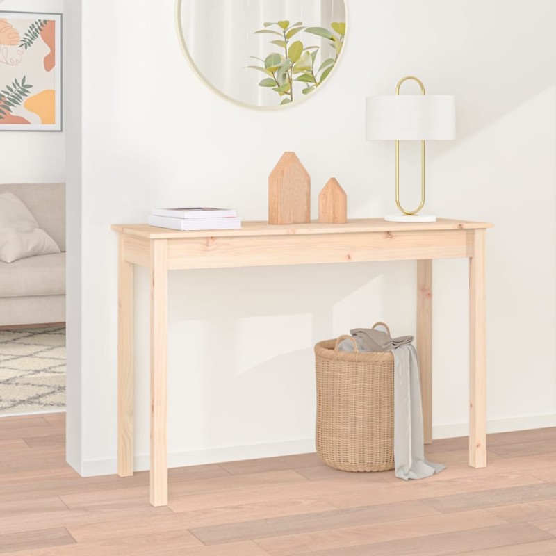 vidaXL Mesa consola madera maciza de pino 110x40x75 cm vidaXL Mesa consola madera maciza de pino 110x40x75 cm