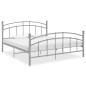 vidaXL Estructura de cama de metal gris 140x200 cm