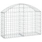 vidaXL Cesta de gaviones forma arco hierro galvanizado 100x30x60/80 cm vidaXL Cesta de gaviones forma arco hierro galvanizado 100x30x60/80 cm