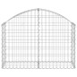 vidaXL Cesta de gaviones forma arco hierro galvanizado 100x30x60/80 cm vidaXL Cesta de gaviones forma arco hierro galvanizado 100x30x60/80 cm