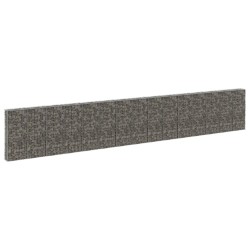 vidaXL Muro de gaviones con cubiertas acero galvanizado 900x30x150 cm