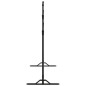 vidaXL Soporte de telón de fondo acero negro 254x243 cm vidaXL Soporte de telón de fondo acero negro 254x243 cm