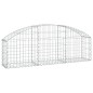 vidaXL Cesta de gaviones forma arco hierro galvanizado 150x30x40/60 cm vidaXL Cesta de gaviones forma arco hierro galvanizado 150x30x40/60 cm