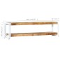 vidaXL Mueble para TV de madera maciza de mango 150x30x40 cm vidaXL Mueble para TV de madera maciza de mango 150x30x40 cm
