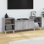 vidaXL Mueble para TV madera contrachapada gris Sonoma 160x35x55 cm
