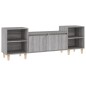 vidaXL Mueble para TV madera contrachapada gris Sonoma 160x35x55 cm