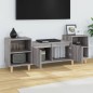 vidaXL Mueble para TV madera contrachapada gris Sonoma 160x35x55 cm