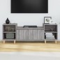 vidaXL Mueble para TV madera contrachapada gris Sonoma 160x35x55 cm