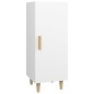 vidaXL Aparador de madera contrachapada blanco 34,5x34x90 cm vidaXL Aparador de madera contrachapada blanco 34,5x34x90 cm