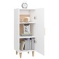 vidaXL Aparador de madera contrachapada blanco 34,5x34x90 cm vidaXL Aparador de madera contrachapada blanco 34,5x34x90 cm