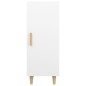 vidaXL Aparador de madera contrachapada blanco 34,5x34x90 cm vidaXL Aparador de madera contrachapada blanco 34,5x34x90 cm