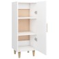 vidaXL Aparador de madera contrachapada blanco 34,5x34x90 cm vidaXL Aparador de madera contrachapada blanco 34,5x34x90 cm