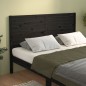 vidaXL Cabecero de cama madera maciza de pino negro 126x4x100 cm vidaXL Cabecero de cama madera maciza de pino negro 126x4x100 cm