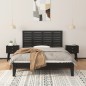 vidaXL Cabecero de cama de pared madera maciza pino negro 146x3x63 cm vidaXL Cabecero de cama de pared madera maciza pino negro 146x3x63 cm